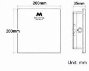 SU316 Square Underwater Light Dimensions